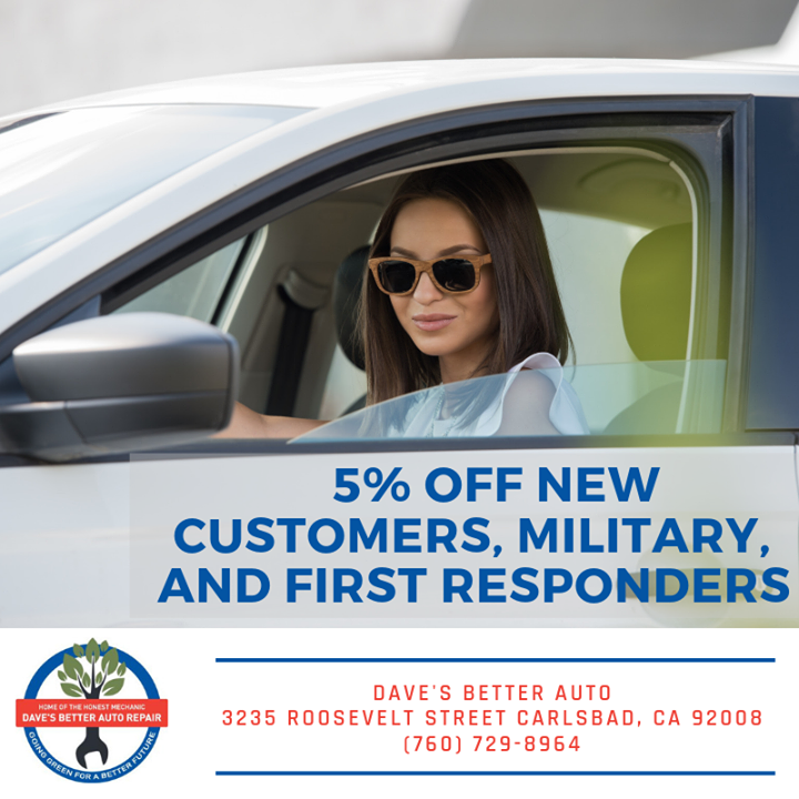 You had us at 5% off! All new customers, military, and first responders receive…